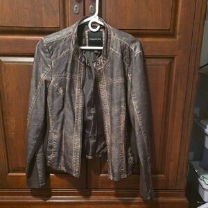 Maurices Dark Brown Leather Jacket